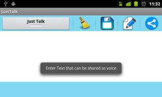 Just Talk - Text to Speech . Read news & blogs screenshot 2