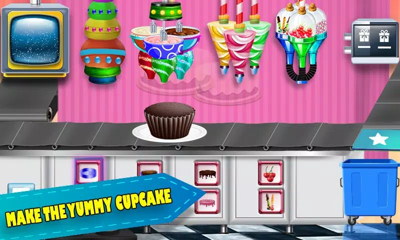 Download do APK de Fábrica fabricantes cupcakes aniversário: jogos para  Android