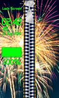 Zipper Lock Screen Fireworks syot layar 3