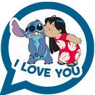 Funny Blue Koala Stitch - WA Sticker for WhatsApp simgesi