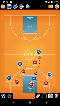 Coach Tactic Board: Basketball poster