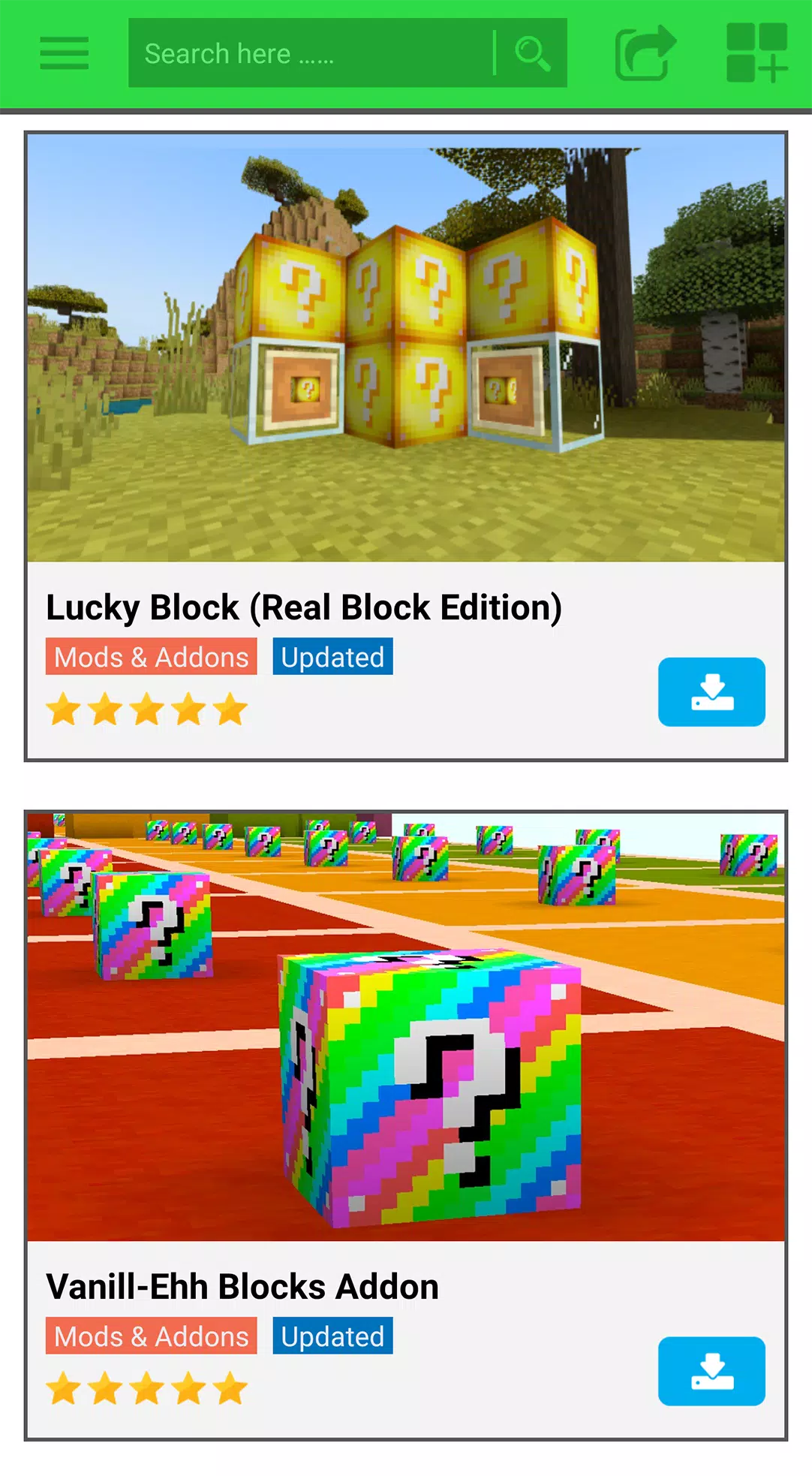 Lucky Blocks spiral and Bed Wars mod for mcpe APK voor Android Download