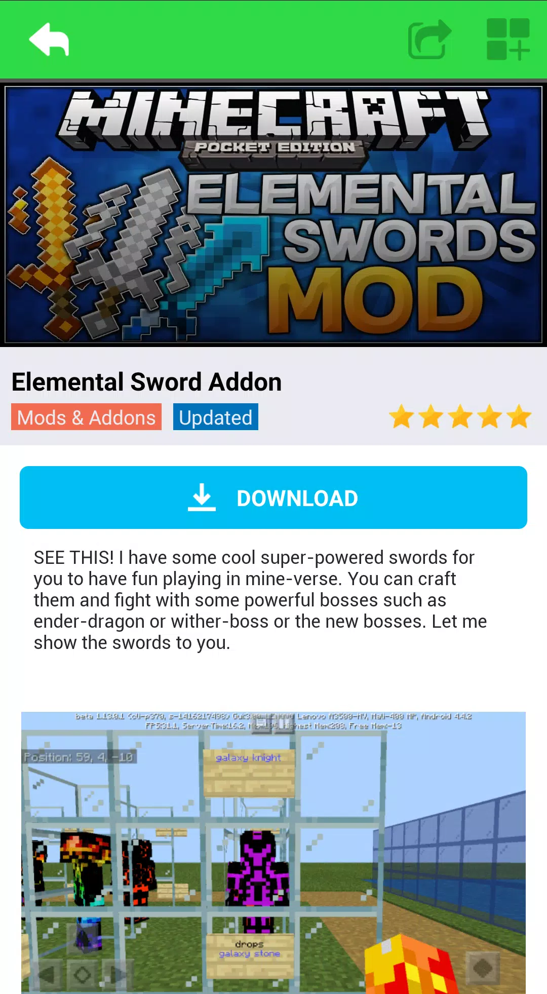 Sword MOD 1.5.9 Free Download