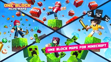 Craft One Block Survival Maps Cartaz