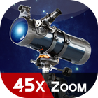 caméra méga zoom 45x pour télescope (photo vidéo) icône
