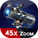 Cámara de telescopio mega zoom 45x (foto y video) APK