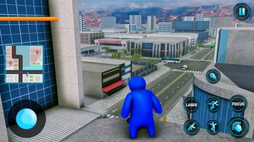 Rainbow Blue Friends Rope Hero постер