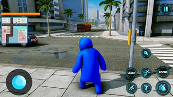 Rainbow Blue Friends Rope Hero скриншот 2