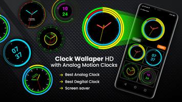 아날로그 시계 라이브 배경 화면 : 스마트 시계 앱 스크린샷 3