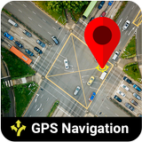 ikon Tampilan Satelit Lokasi GPS