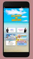 Learning clothes in English Affiche