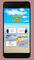 Learning clothes in English Plakat