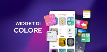 Widgets OS 17: Widget Colorati