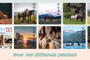 Horses Mania Jigsaw Puzzles Affiche