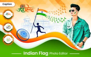 Indian Flag Photo Frame poster