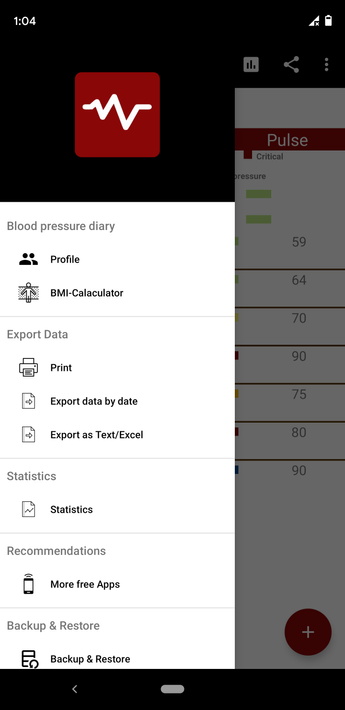 Blood pressure Diary App screenshot 6