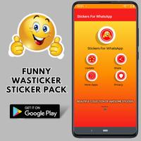 Funny WASticker Sticker Pack Affiche