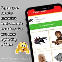 Funny WASticker Sticker Pack स्क्रीनशॉट 2