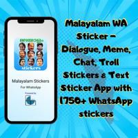 Malayalam WAStickers for Chat Poster