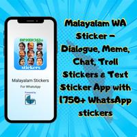 Malayalam WAStickers for Chat Affiche