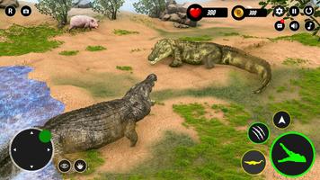 Crocodile Animal Sim Games 3D Cartaz
