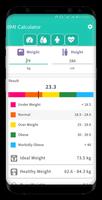BMI Calculator - Fat & Calorie Calculator 海报
