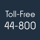 Toll-Free 44-800 phone number ikona