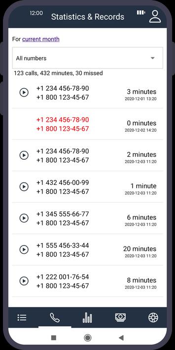 Toll Free 1 800 cloud virtual phone number online for Android APK
