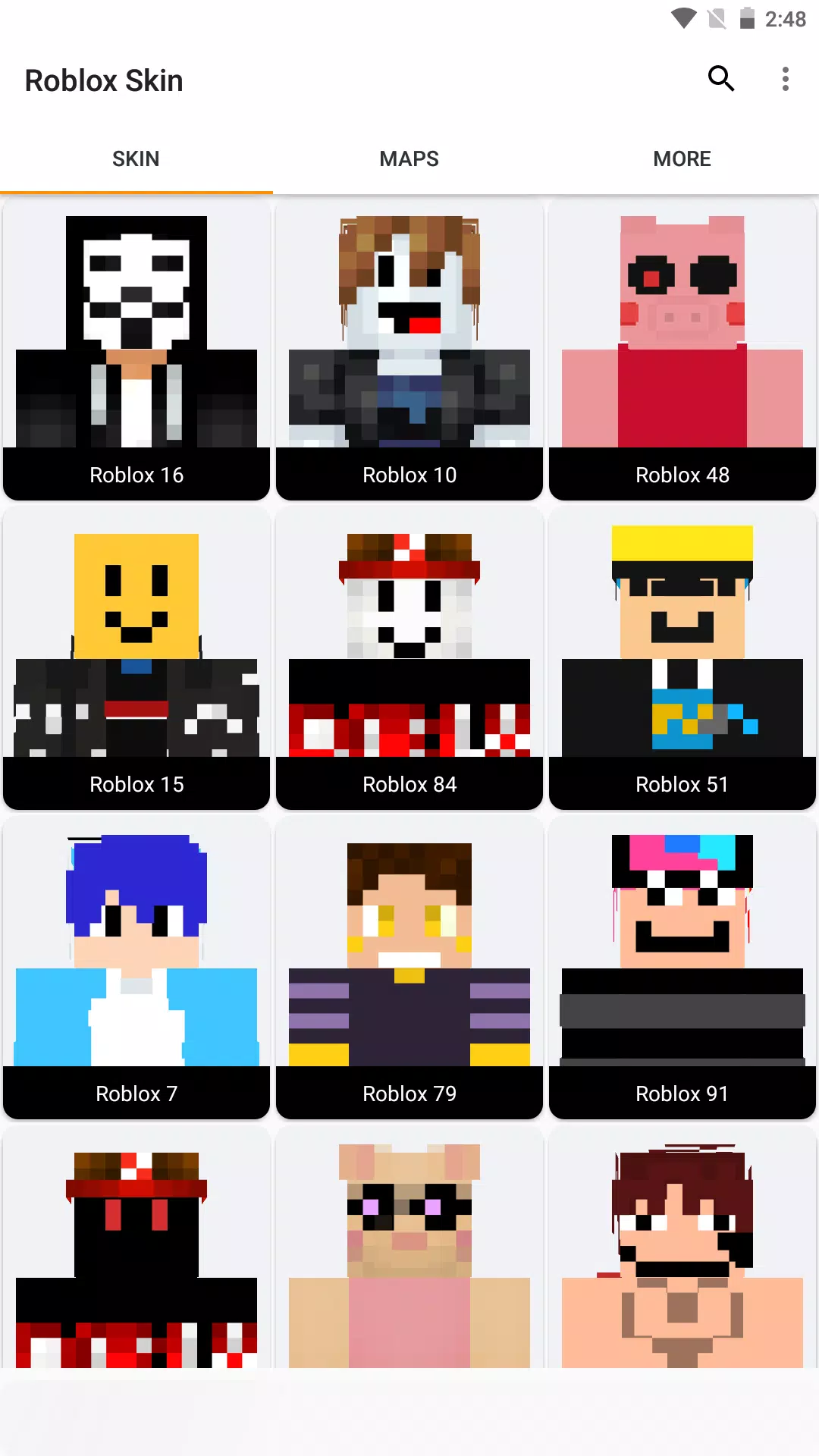 Download Roblox Player Skin Mod MCPE App Free on PC (Emulator