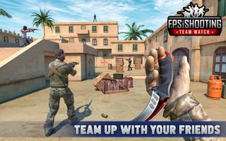 Poster Fps Gun Shooting - Team Battle