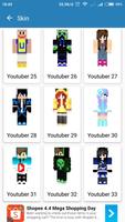 Youtuber Skins For MCPE 2022 Affiche