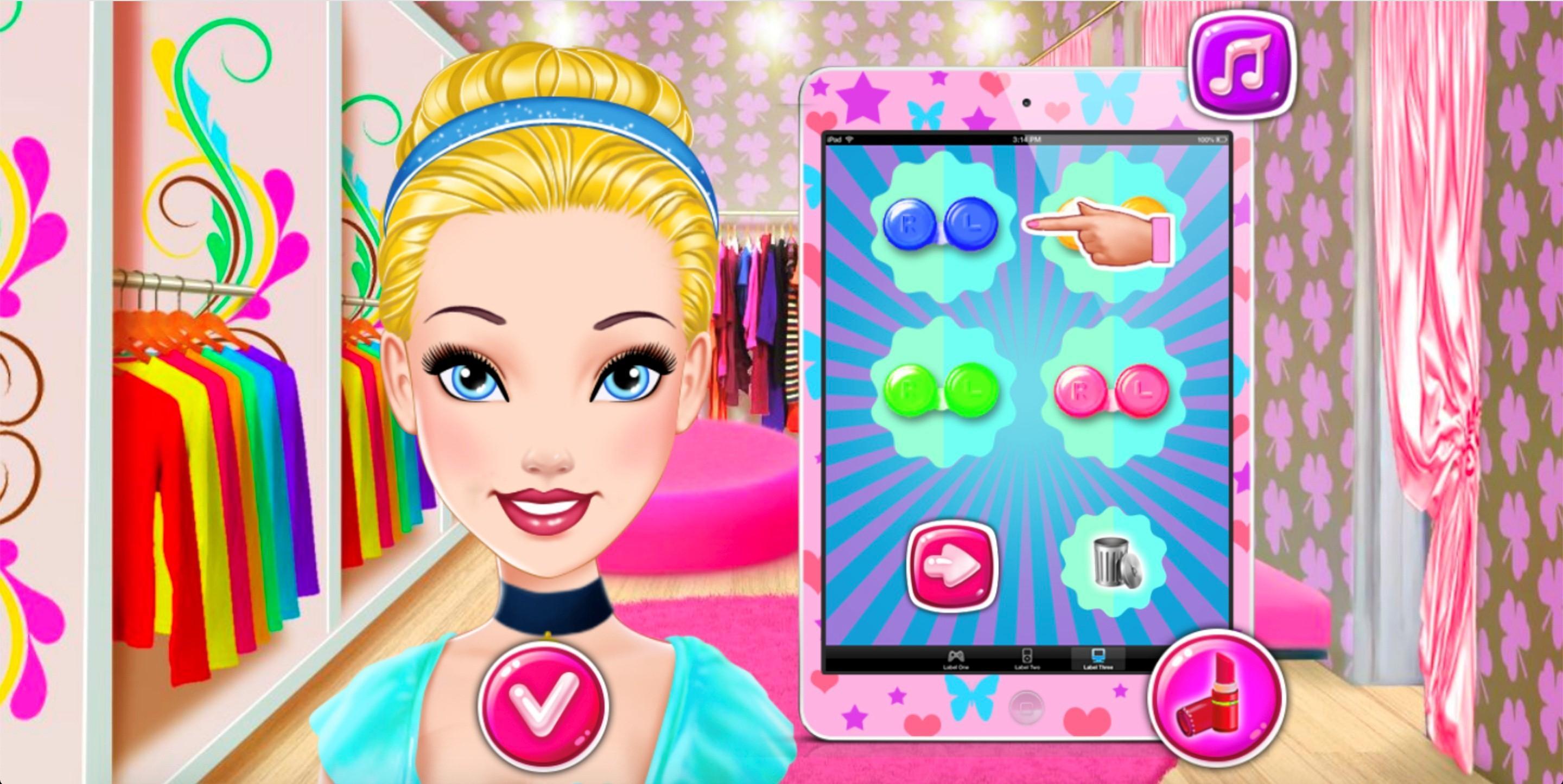 Cinderella dress up, Princess fashion makeup games APK for Android Download