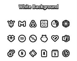 Black n White - Icon Pack Affiche