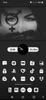 Black n White - Icon Pack capture d'écran 3