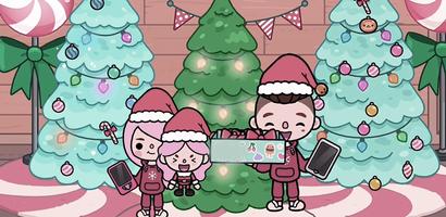 Boca Toca Christmas Wallpaper ポスター