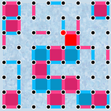 Dots and Boxes Brettspiel.