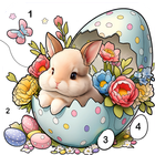 Easter Bunny Color By Number