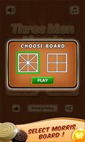 Three Men's Morris Board Game スクリーンショット 1