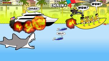 Shark Bite Simulator:Hungry Shark Attack Affiche