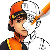 APK Boboiboy Cartoon Coloring Book
