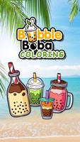 Boba Bubble Coloring Affiche