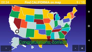 US Map Quiz ảnh chụp màn hình 1