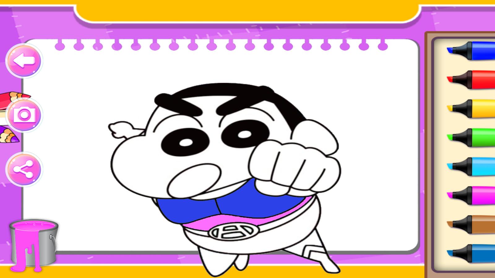shinchan and Cartoon Coloring Book APK for Android Download