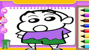 shinchan and Cartoon Coloring Book screenshot 1