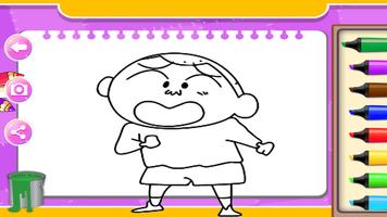 shinchan and Cartoon Coloring Book screenshot 2