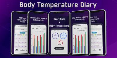 Body Temperature Checker: Tracker Diary Affiche