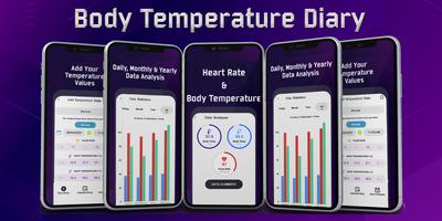 Body Temperature Checker Diary โปสเตอร์