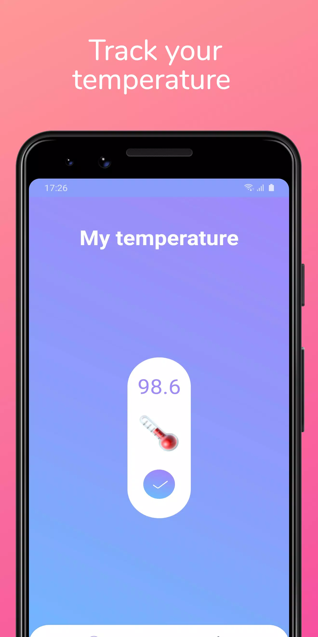 Body temperature thermometer tracker app for fever APK for Android