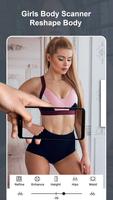 Real Girl Body Scanner Camera الملصق