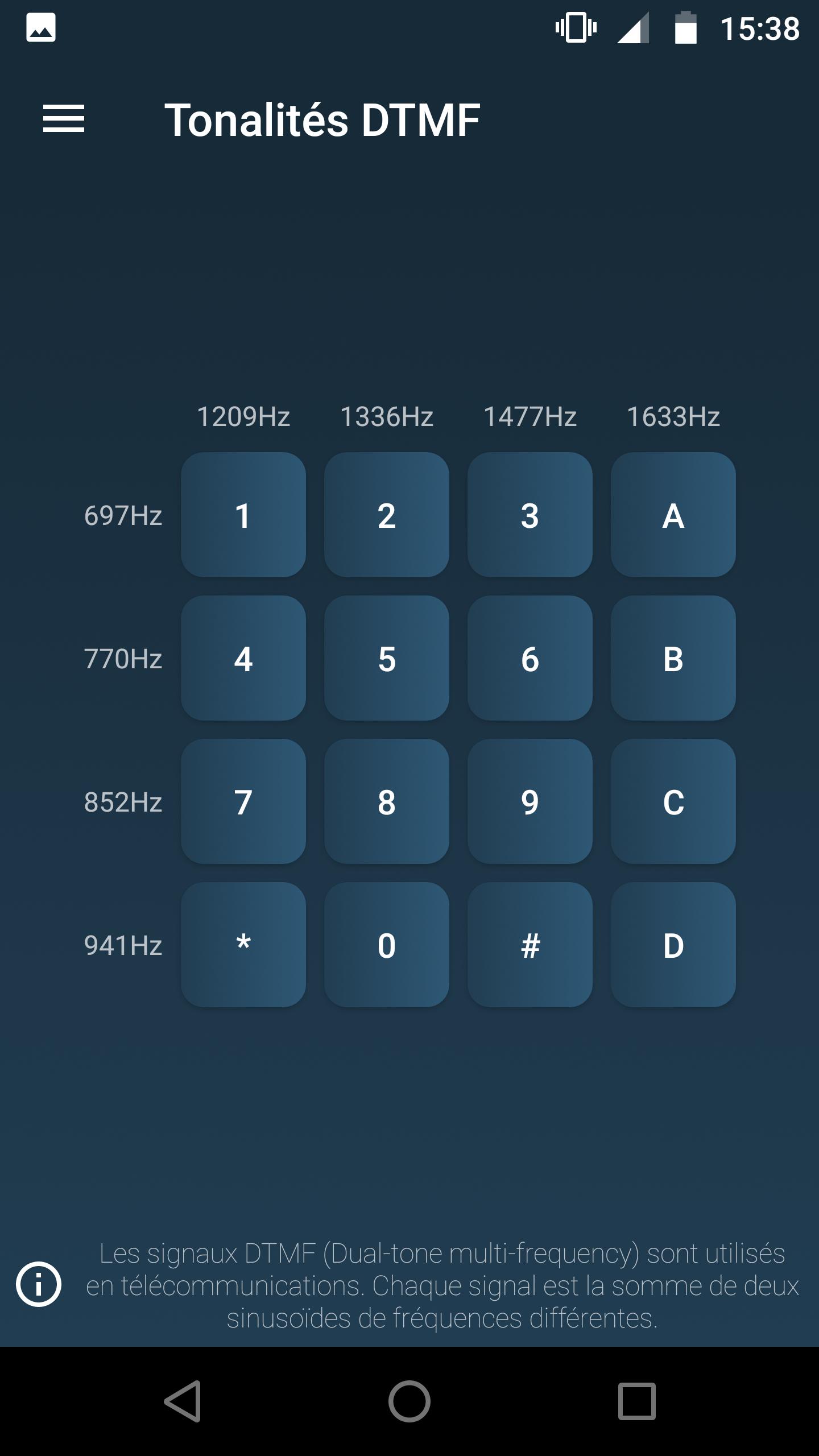 trouver la frequence grace a android